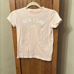 J. Crew Pink and White Short Sleeve Tees